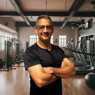 Cristiano Cabral de braços cruzados no ginásio